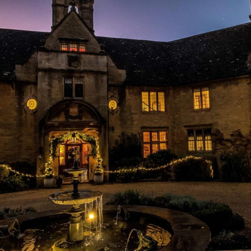 Foxhill Manor at night